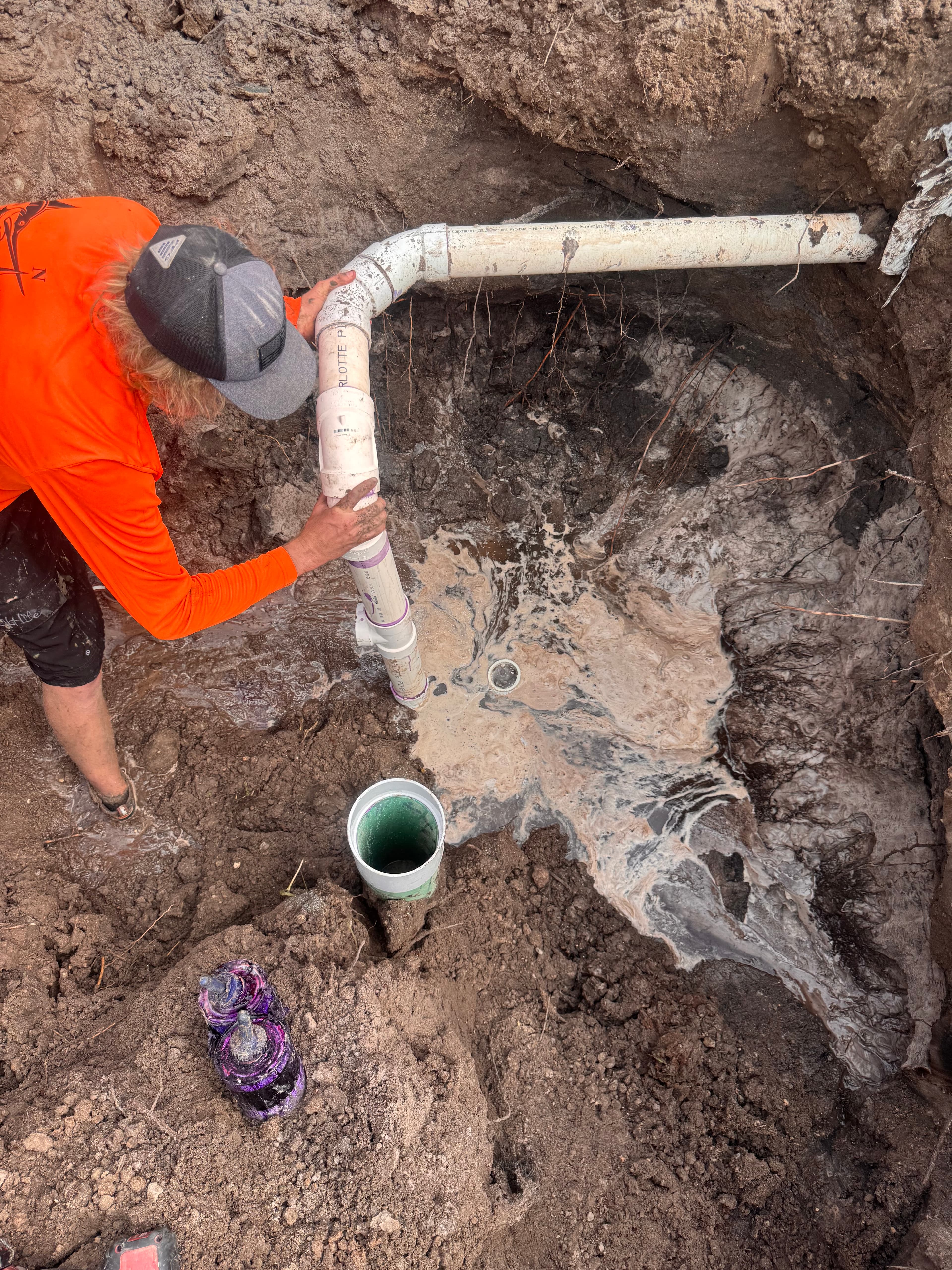 Sewer tap connection