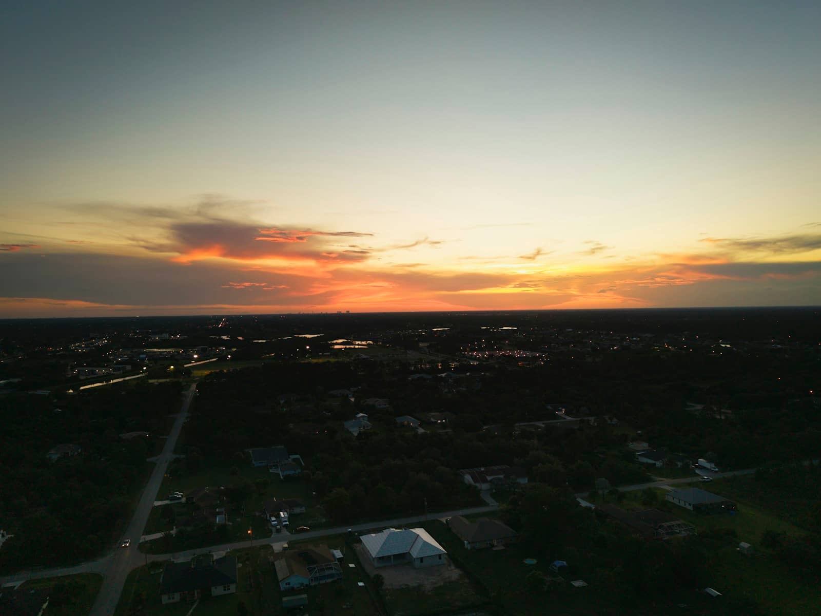 Aerial view of Lehigh Acres, FL
